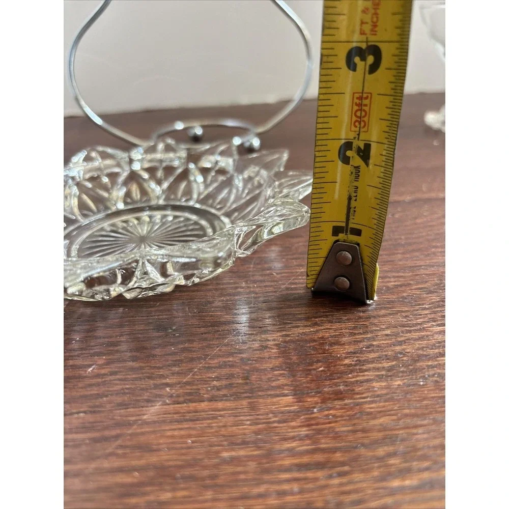 Federal Glass Dish with Caddy Petal Pattern Relish,Jam/Jelly 7